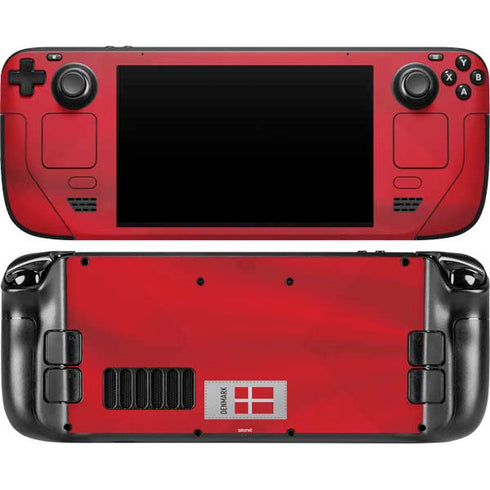 Denmark Soccer Flag Steam Deck Handheld Gaming Computer OLED Skin